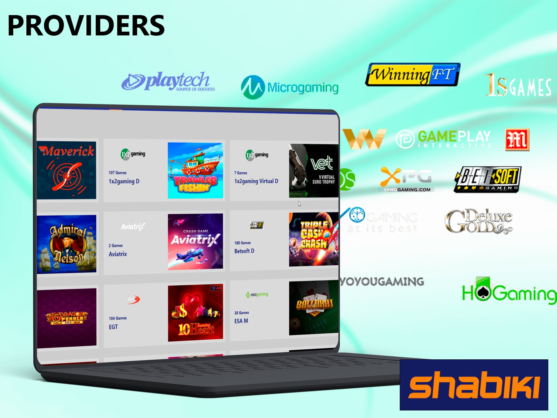 Certified global brands have introduced games for Shabiki